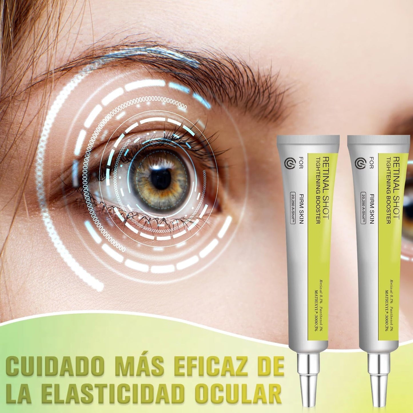 Sérum facial con retinol de 15 g para líneas de expresión y piel de aspecto firme