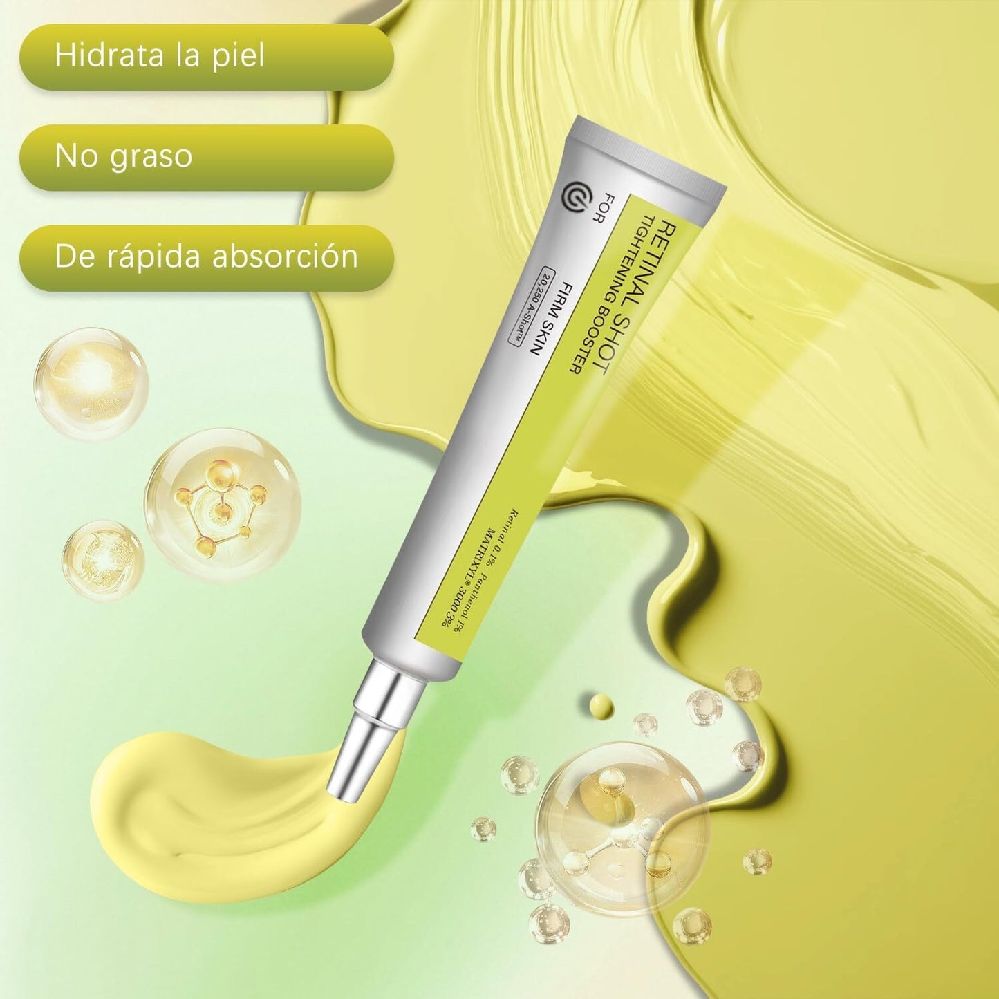 Sérum facial con retinol de 15 g para líneas de expresión y piel de aspecto firme