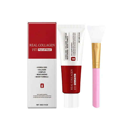 Mascarilla facial peel-off de colágeno 50g con brocha aplicadora